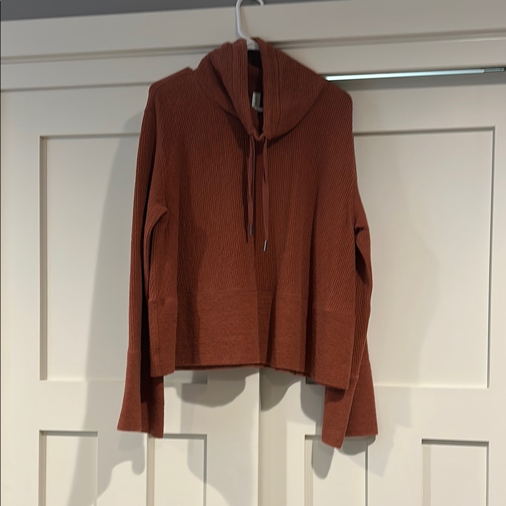 Lululemon Rust Orange Cowl Next pullover